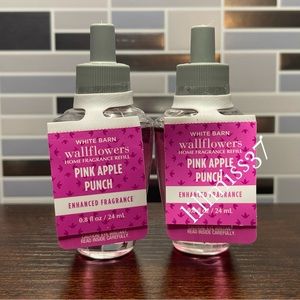 2X PINK APPLE PUNCH Bath & Body Works Wallflower Refill Bulb Bundle
